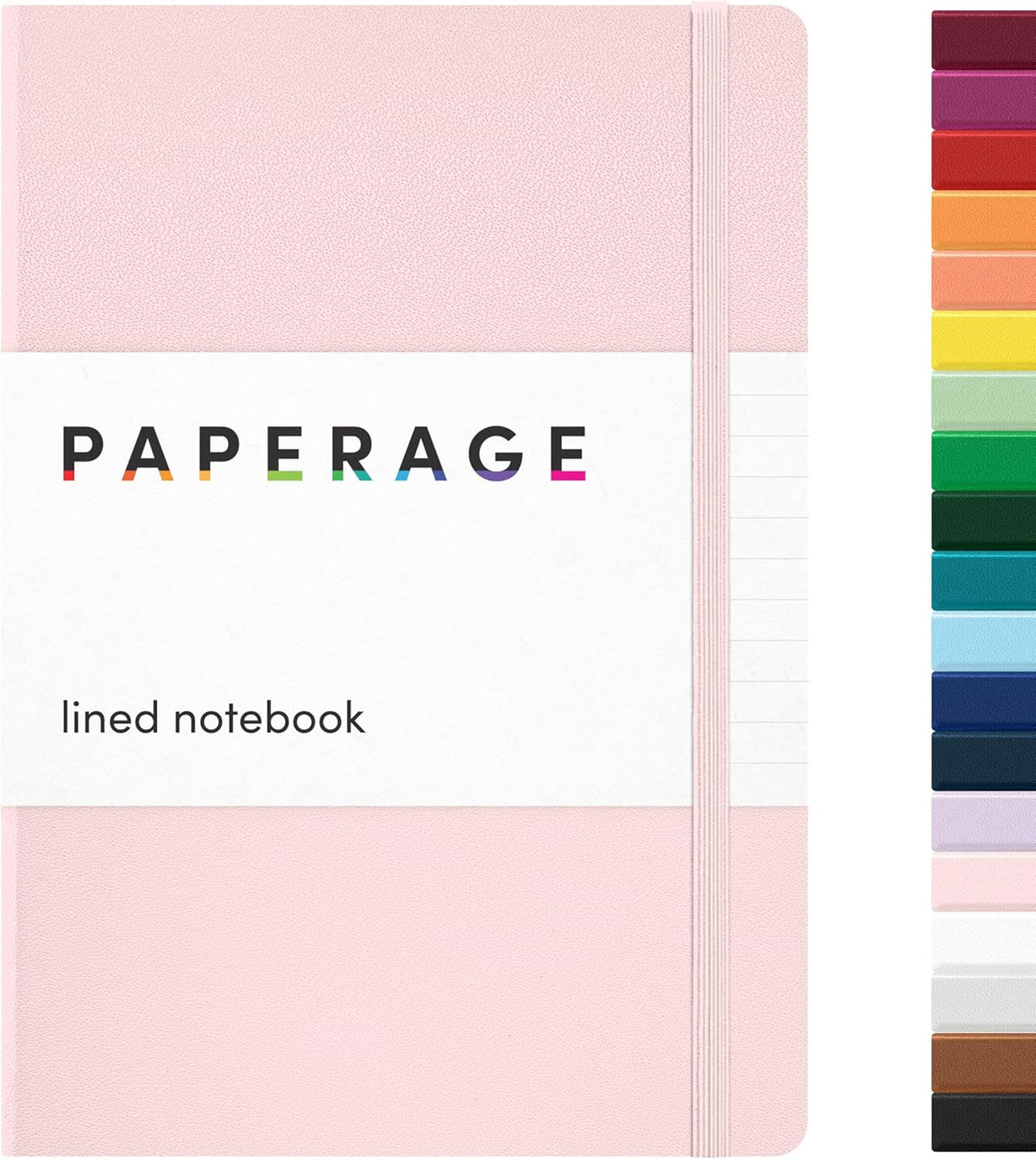 Lined Journal Notebook, (Blush), 160 Pages, Medium 5.6 in X 8 in - 100 GSM Thick Paper – Hardcover Journaling Notebook for Work, School & Note Taking