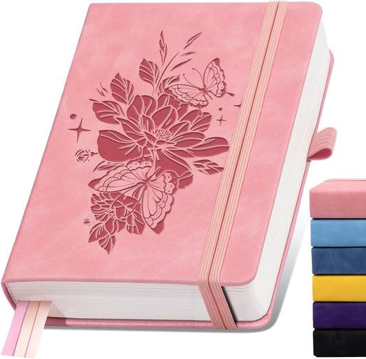 Lined Journal Notebook 365 Pages, A5 Leather Journals for Writing Women & Men, Hardcover Notebook with 100GSM Thick Paper, Daily Journal Notebook for Travel, Work, School, Note Taking, College Ruled | Hardcover Notebook with 100GSM Thick Paper, Daily Journal Notebook for Travel, Work, School, Note Taking, College Ruled