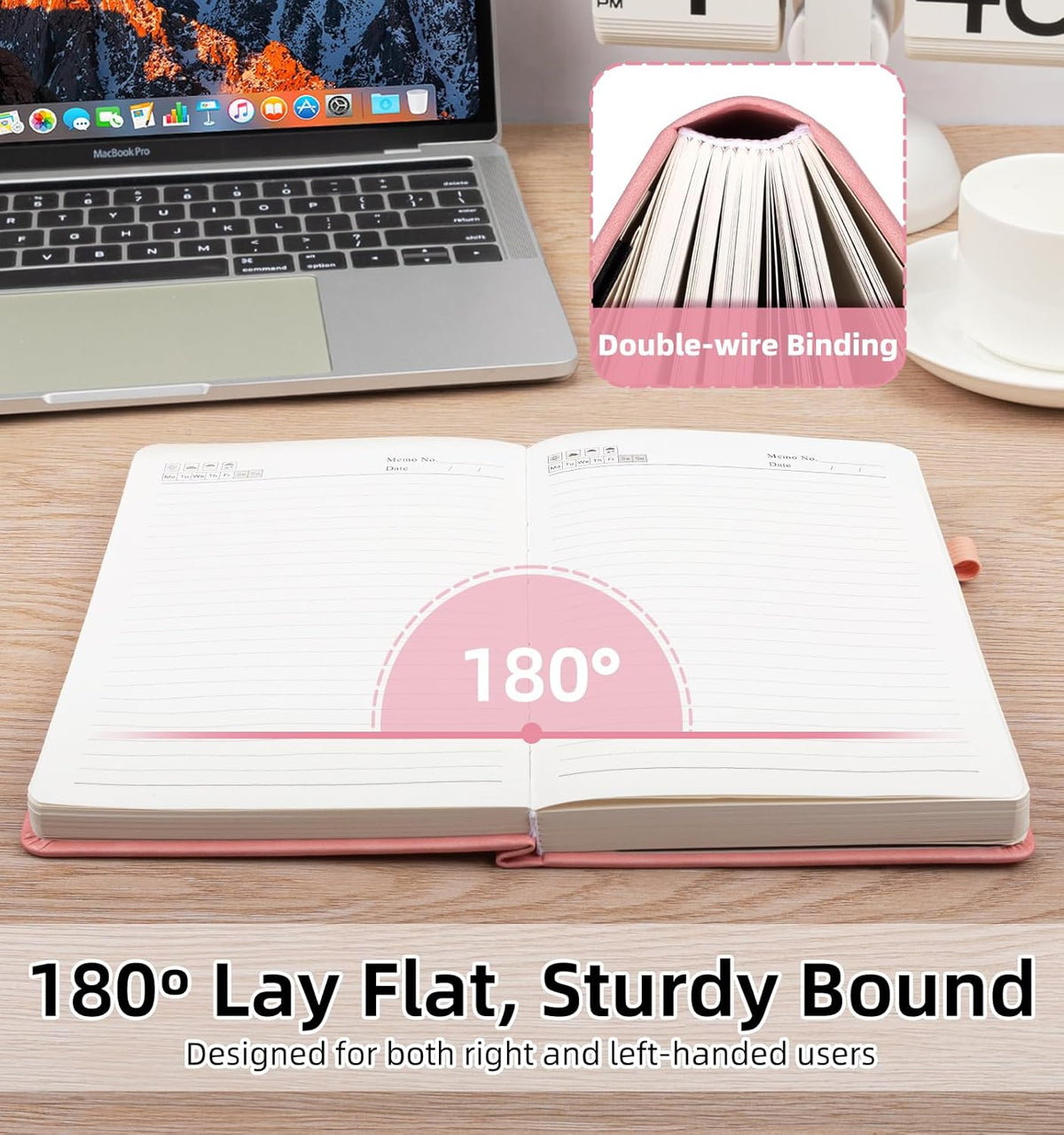 Lined Journal Notebook 365 Pages, A5 Leather Journals for Writing Women & Men, Hardcover Notebook with 100GSM Thick Paper, Daily Journal Notebook for Travel, Work, School, Note Taking, College Ruled | Hardcover Notebook with 100GSM Thick Paper, Daily Journal Notebook for Travel, Work, School, Note Taking, College Ruled